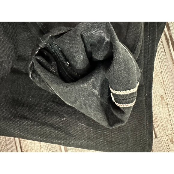 Syoaiya Selvedge Denim Button Fly jeans color mediun wash blck Size 31 Fits 29" - Picture 8 of 8